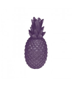 Bougie ananas H 20,5 cm Violet