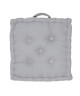 Coussin de sol 100% coton 40x40x9 cm GRIS CLAIR