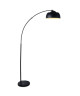 Lampadaire arc métal réflecteur E27 60W base diametre 30 cm chromé