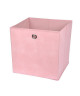 HOMEA Panier de rangement intissé 31x29x31 cm rose poudré