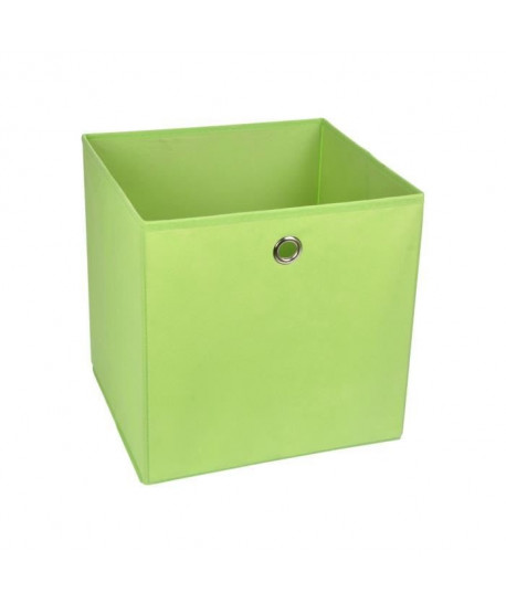 HOMEA Panier de rangement intissé 31x29x31 cm vert anis