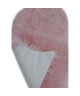 Tapis imitation peau de bete Cocooning 55x80 cm rose