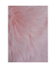 Tapis imitation peau de bete Cocooning 55x80 cm rose