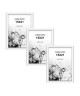 MODENA Lot de 3 cadres photos 15x21 cm Blanc mat