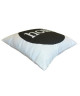 Coussin a message HOME 38x38 cm blanc et noir