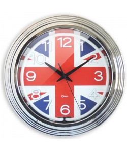 ORIUM Horloge murale Néon London  Ř 38 cm  Drapeau anglais