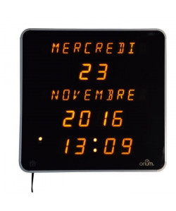 EPHEMERIS Horloge DST Ř28 cm blanc
