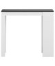 Table bar de 4 a 6 personnes style contemporain blanc et noir mat  L 115 x l 50 cm