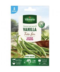 VILMORIN Graines de haricot vanilla  5 M