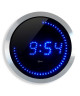 Horloge murale a LED  bleue   Ř 30 cm