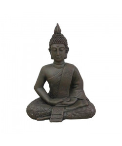 HOMEA Bouddha déco 47x30xH60 cm chocolat