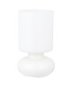 BRILLIANT Lampe a poser / chevet en verre Fluerte hauteur 24 cm Ř13 cm E14 40W blanc