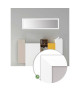 BASIC Miroir rectangulaire 30x120 cm Blanc