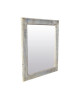 NAPLES Miroir pin 52x62 cm Blanc et gris