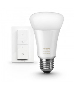 PHILIPS HUE DIM Kit ampoule White Ambiance E27 avec télécommande