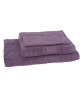 JULES CLARYSSE Lot de 1 serviette  1 drap de bain  1 gant de toilette Royale  Mauve