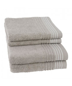 JULES CLARYSSE Lot de 2 serviettes  2 draps de bain Carl  Sable
