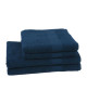 JULES CLARYSSE Lot de 2 serviettes  2 draps de bain Viva  Bleu Marine