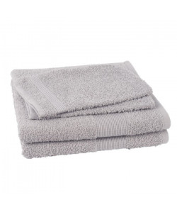 JULES CLARYSSE Lot de 2 serviettes  2 gants de toilette Viva  Sable
