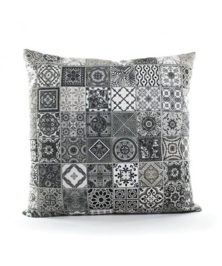 ANDORA Coussin déhoussable SIDONIE 45x45 cm gris