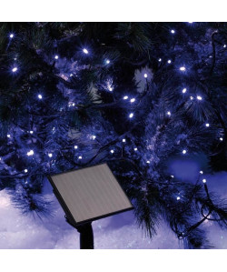 CODICO Guirlande solaire lumineuse  96 LED  10 m  Bleu