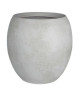 MICA Cache pot rond intérieur Vera  Blanc cassé concrete  30 xŘ30 cm