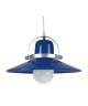 DANIEL Suspension acier 33x33x90 cm Bleu Marine