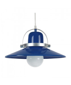 DANIEL Suspension acier 33x33x90 cm Bleu Marine