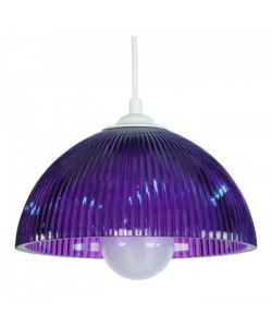 HOLLOPHANE Suspension verre centrifugée 25x25x80 cm  Violet