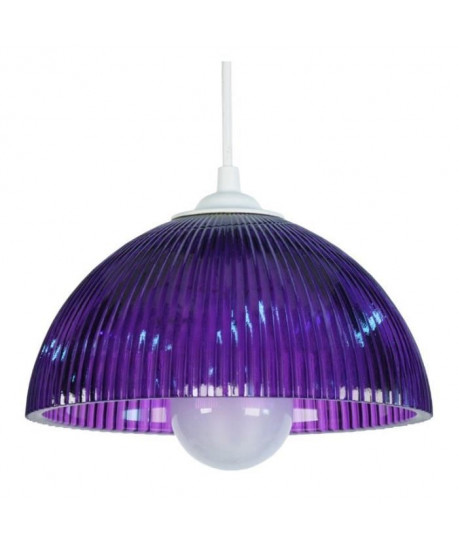 HOLLOPHANE Suspension verre centrifugée 25x25x80 cm  Violet