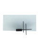 TOKYO Applique Fil acier verre satiné 30x15x7,5 cm Noir