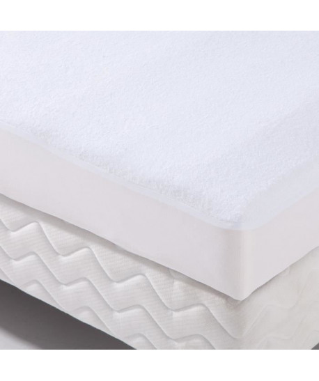 Alese forme housse imperméable Transalese éponge 100% coton  90 x 200 cm  Blanc