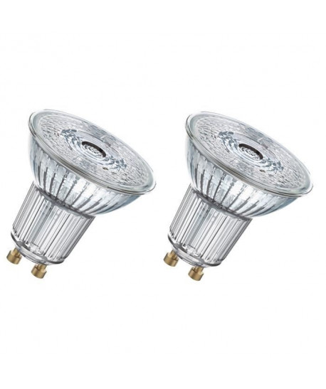 OSRAM Lot de 2 Ampoules Spots LED PAR16 GU10 4,3 W équivalent a 50 W blanc froid