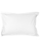 VENT DU SUD Taie d\'oreiller MANOIR 100% coton percale  50x70 cm  Blanc neige