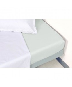 VENT DU SUD Drap housse Percale Manoir  Perle  80x200x30 cm