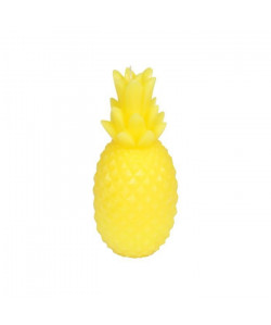 Bougie ananas H 20,5 cm Jaune