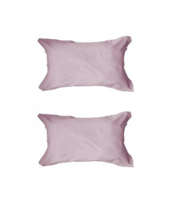 TODAY Lot de 2 taies d\'oreiller 50x70cm Poudre de Lila