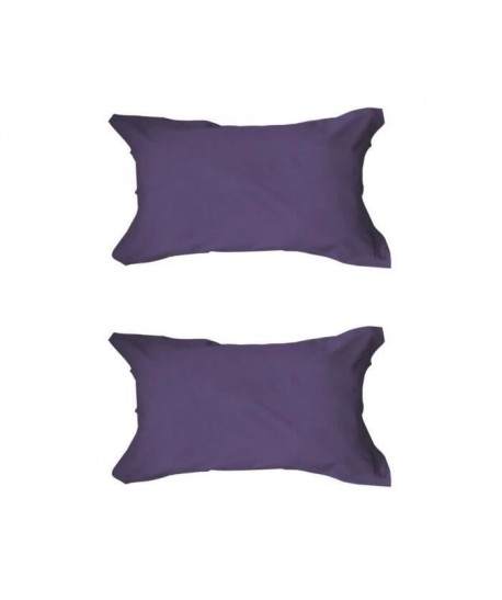 TODAY Lot de 2 taies d\'oreiller 50x70cm Deep Purple