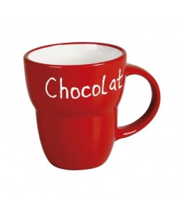 Mug évasé en céramique 0,3L rouge