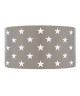 ETOILES Applique tôle acier découpé laser 25x13x10,5 cm Taupe