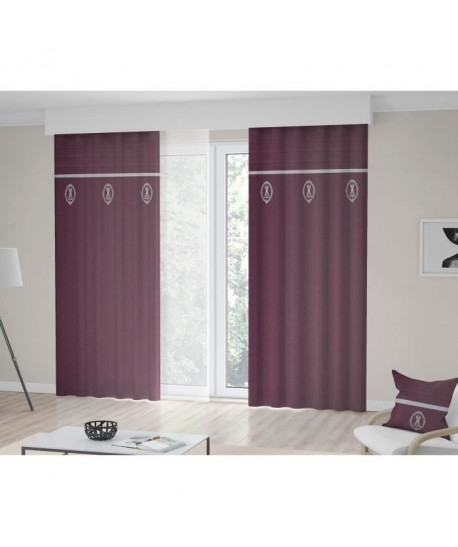 SOLEIL D\'OCRE Rideau a oeillets Boudoir  135x250 cm  Violet