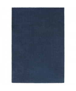 Tapis de salon design Wooly 120x170 cm bleu