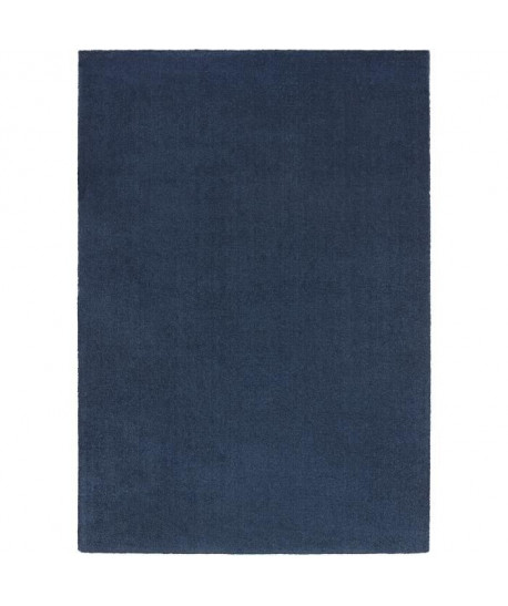 Tapis de salon design Wooly 120x170 cm bleu