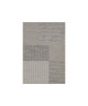 NATURAL Tapis naturel tissé plat en velours polypropylene  160x230 cm  Beige et gris anthracite