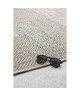 NATURAL Tapis naturel tissé plat en velours polypropylene  160x230 cm  Beige et gris anthracite