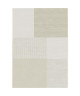 NATURAL Tapis naturel tissé plat en velours polypropylene  120x170 cm  Beige et ardoise