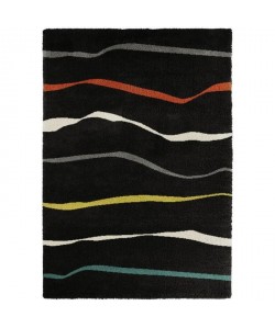 CONTINENTAL Tapis de salon laineux 160X230 cm Noir