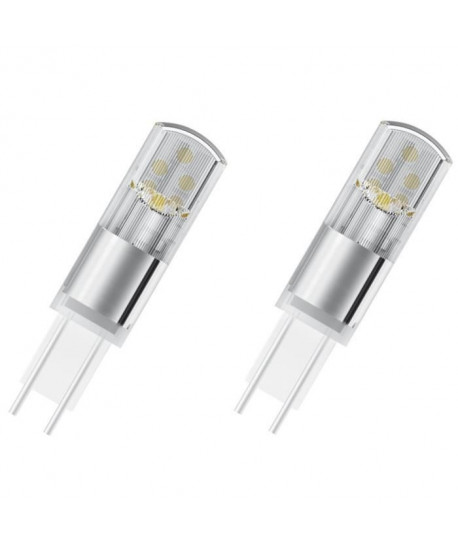 OSRAM Lot de 2 Ampoules capsule LED GY6.35 dépolie 2,4 W équivalent a 28 W blanc chaud