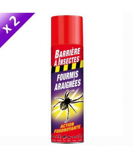 BARRIERE A INSECTES Lot de 2 Insectes rampants  Aérosol 400 ml