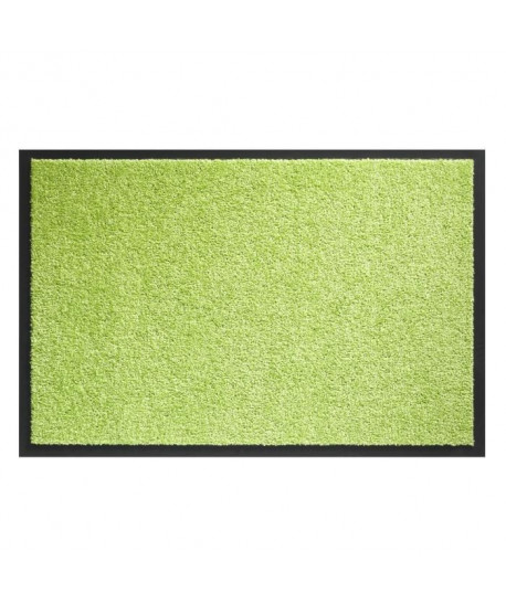 Tapis d?entrée TWISTER  Vert citron  40x60 cm  Support vinyl antidérapant